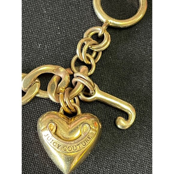 Juicy Couture Gold-Tone Heart Charm Bracelet With Box - Picture 4 of 7